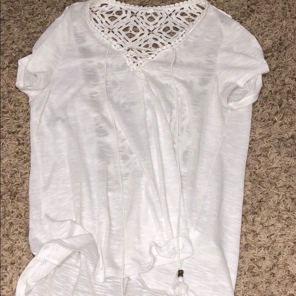 White dressy t-shirt